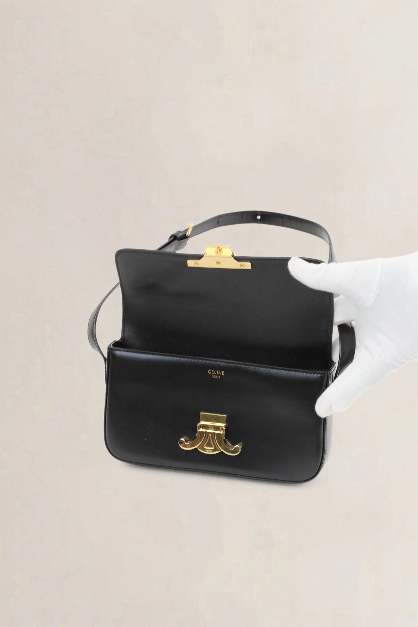 Céline Black Claude Shoulder Bag
