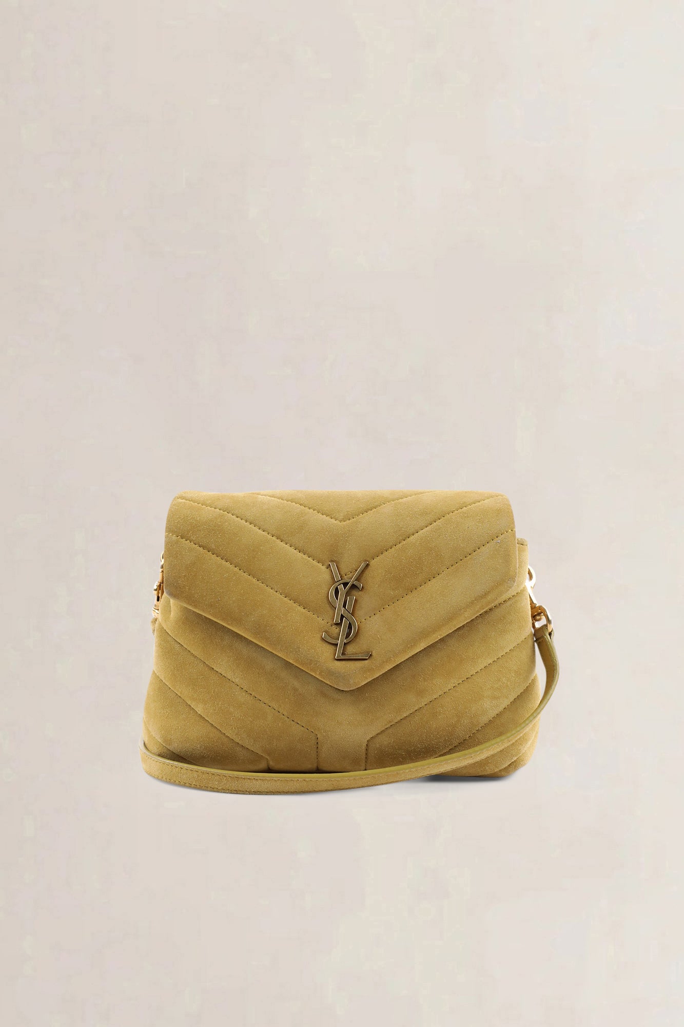 YSL Yellow Suède Loulou Toy Crossbody Bag