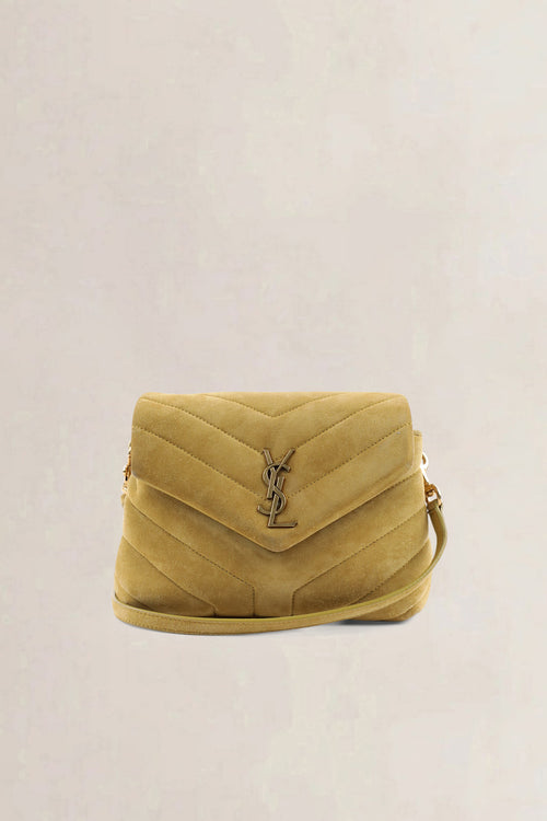 YSL Yellow Suède Loulou Toy Crossbody Bag