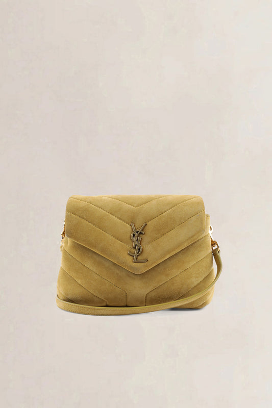 YSL Yellow Suède Loulou Toy Crossbody Bag