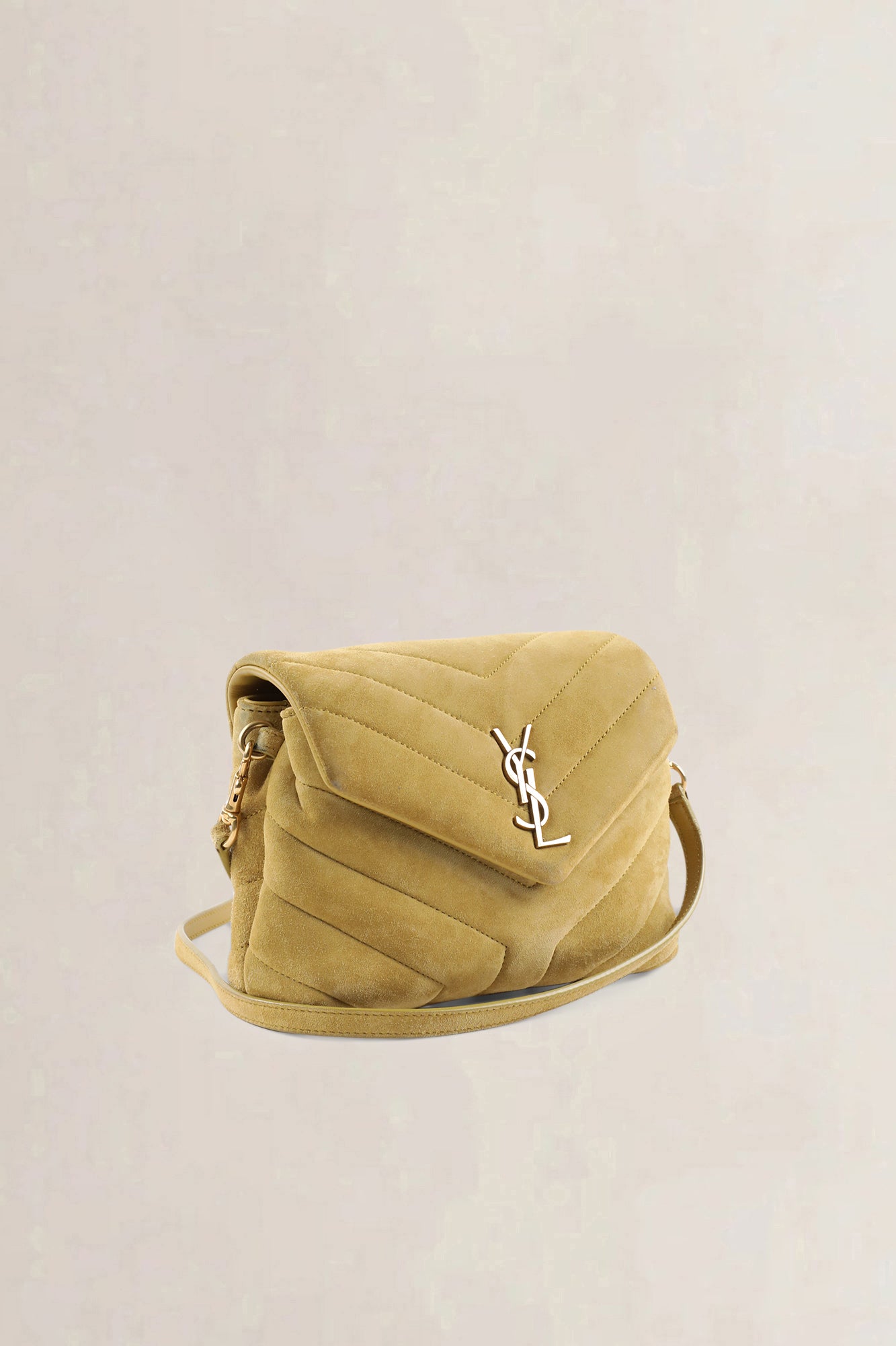 YSL Yellow Suède Loulou Toy Crossbody Bag