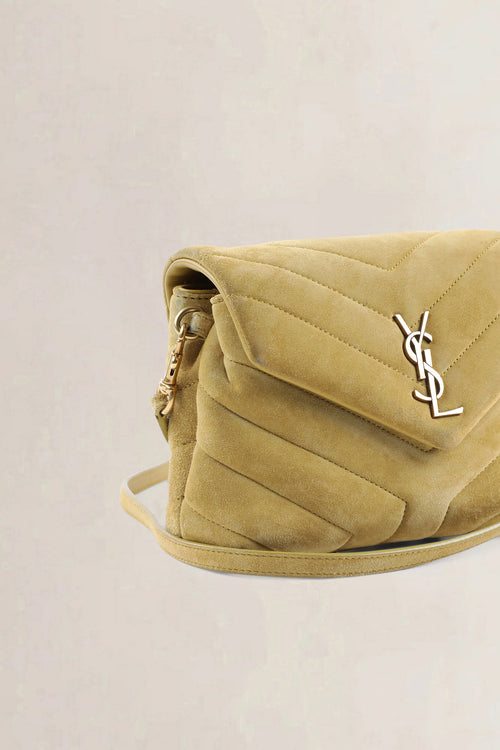 YSL Yellow Suède Loulou Toy Crossbody Bag