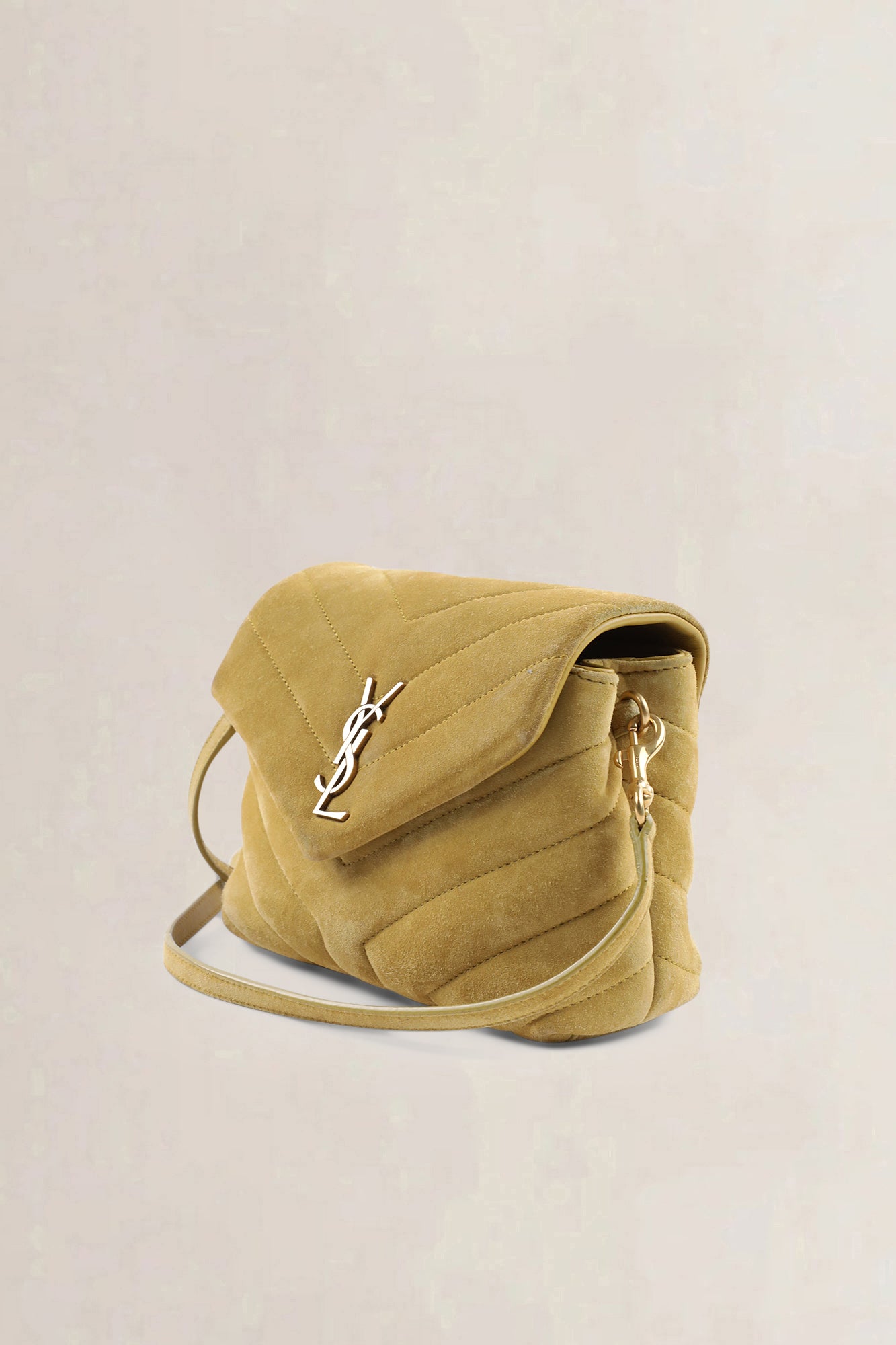 YSL Yellow Suède Loulou Toy Crossbody Bag