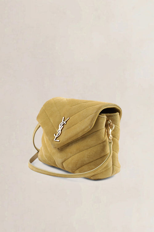 YSL Yellow Suède Loulou Toy Crossbody Bag