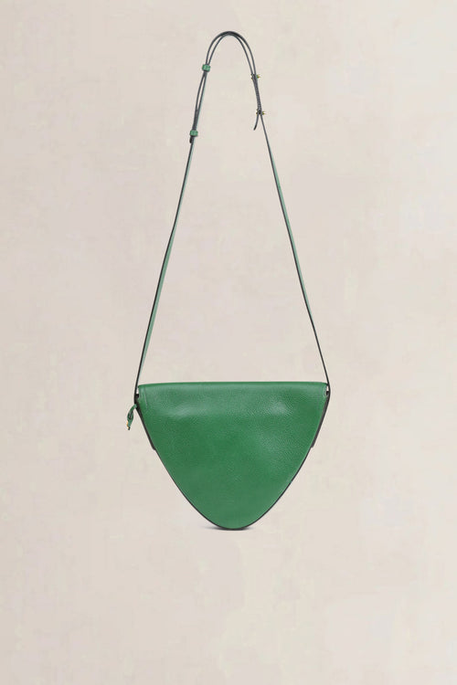 Delvaux Green Triangle Crossbody Bag