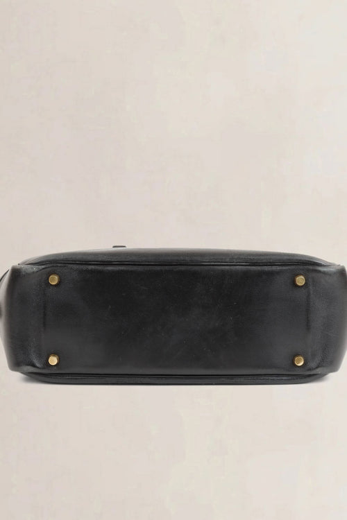 Hermès Black Plume Top Handle Bag