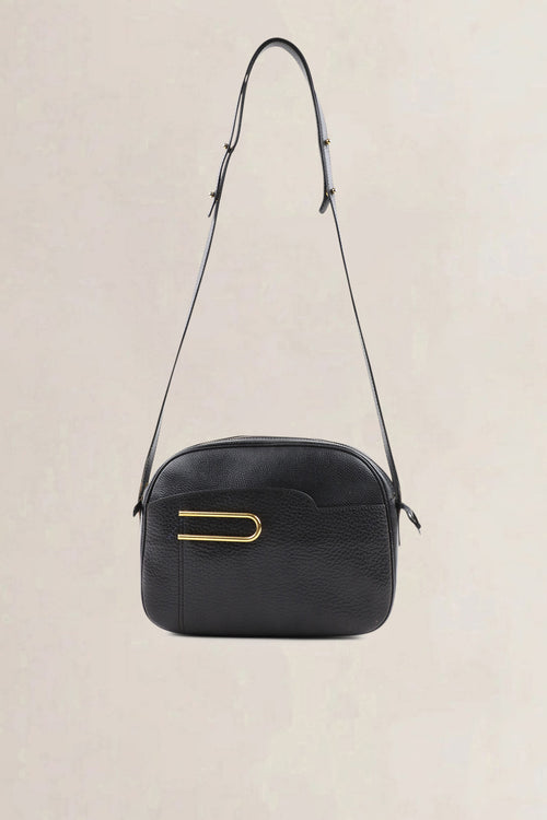 Delvaux Black Leather Crossbody Bag