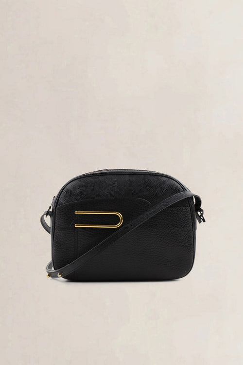 Delvaux Black Leather Crossbody Bag