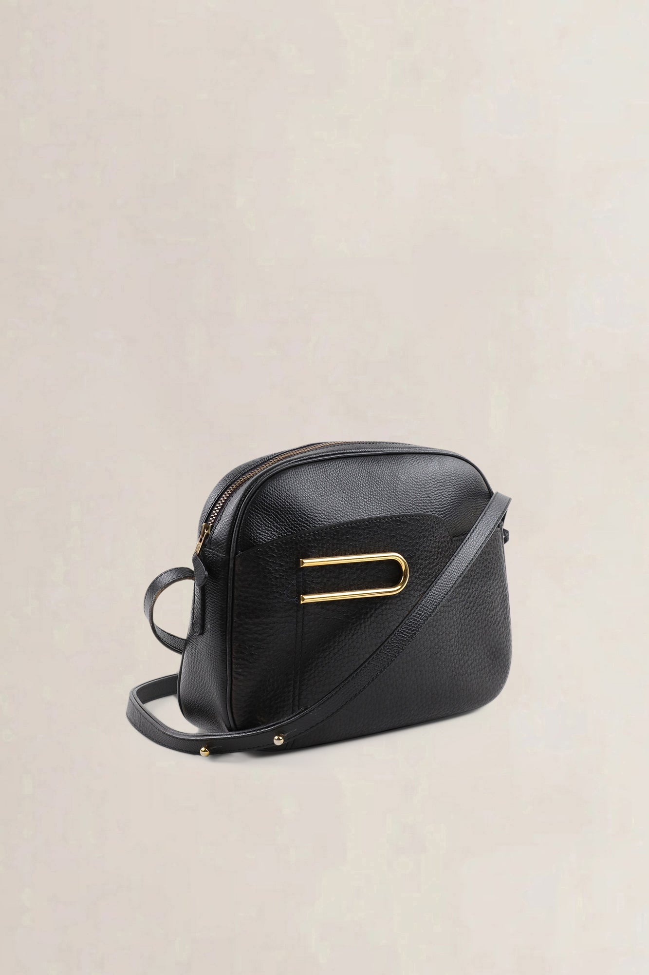 Delvaux Black Leather Crossbody Bag