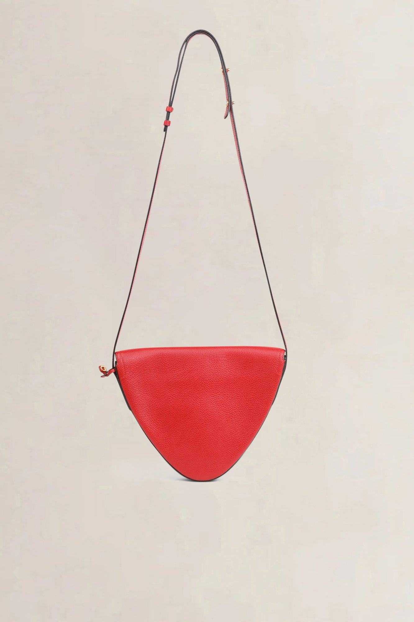 Delvaux Red Triangle Crossbody Bag