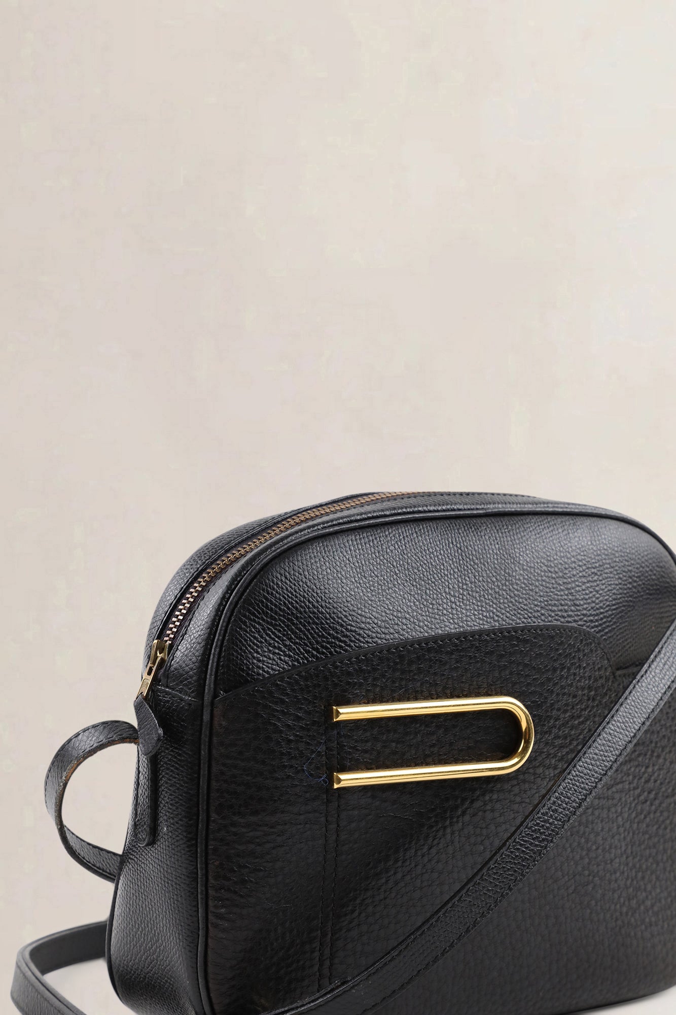 Delvaux Black Leather Crossbody Bag