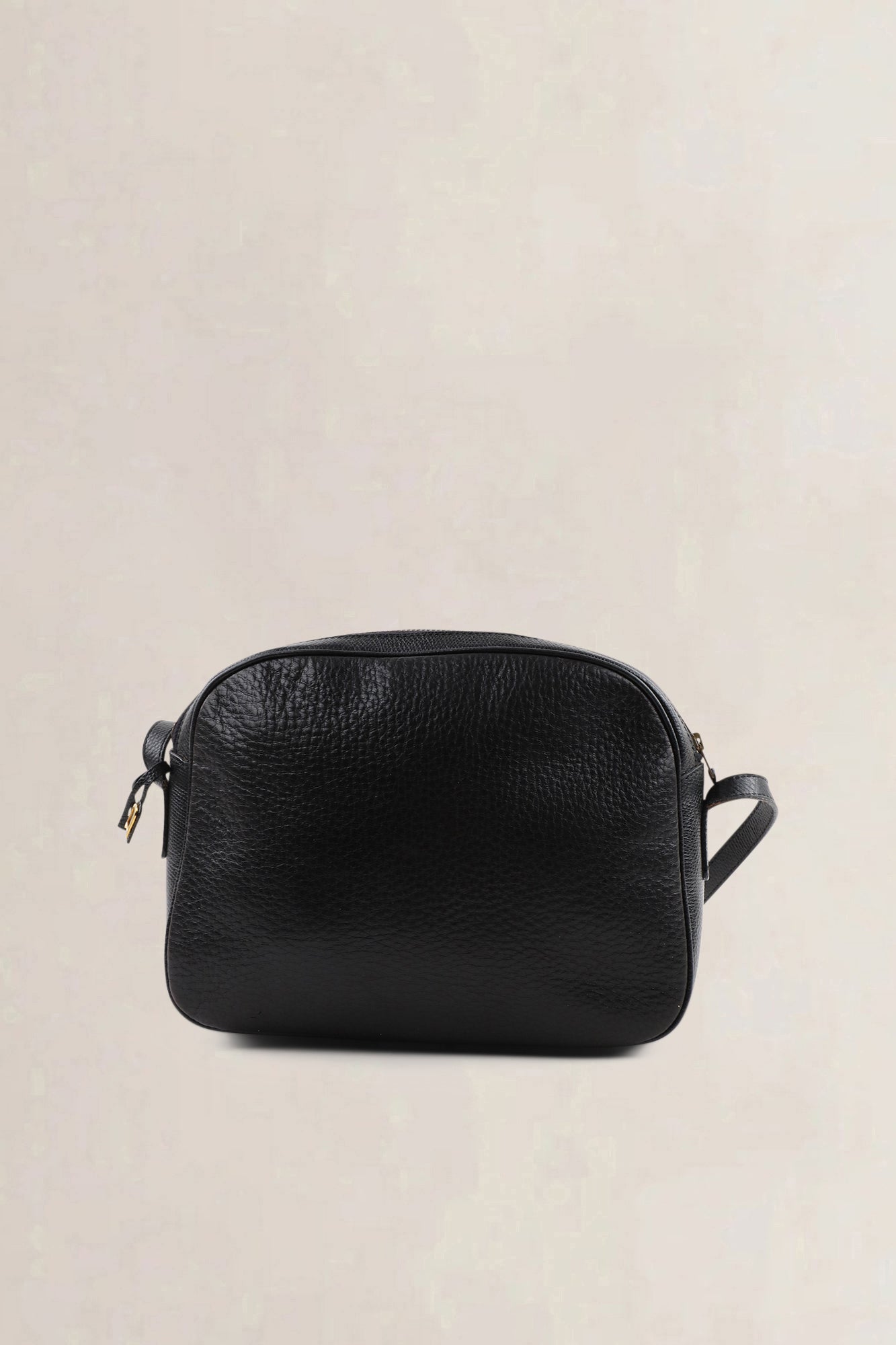 Delvaux black leather crossbody bag — preloved