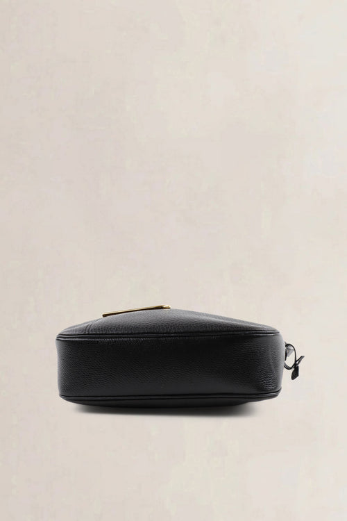 Delvaux Black Leather Crossbody Bag