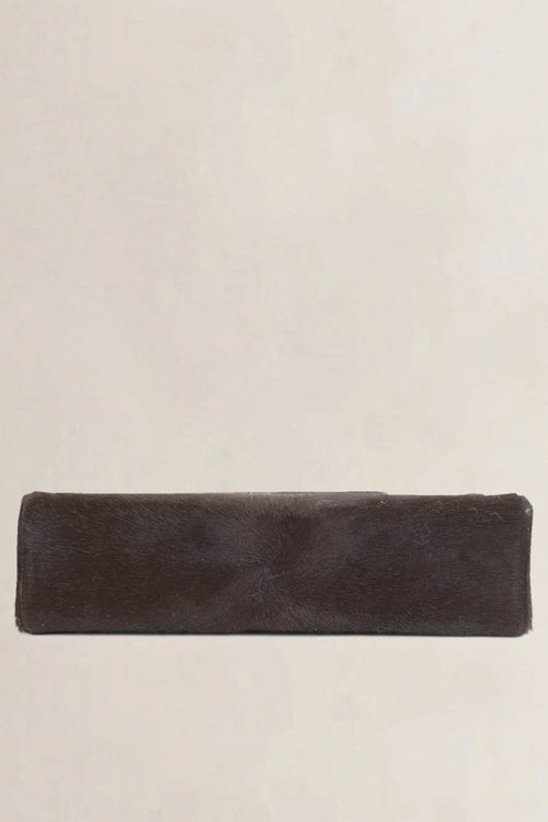 Delvaux Brown Tempête Pony Hair Top Handle Bag