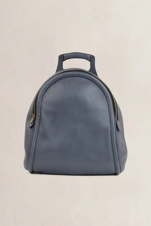 Delvaux Blue Leather Corcovado Backpack