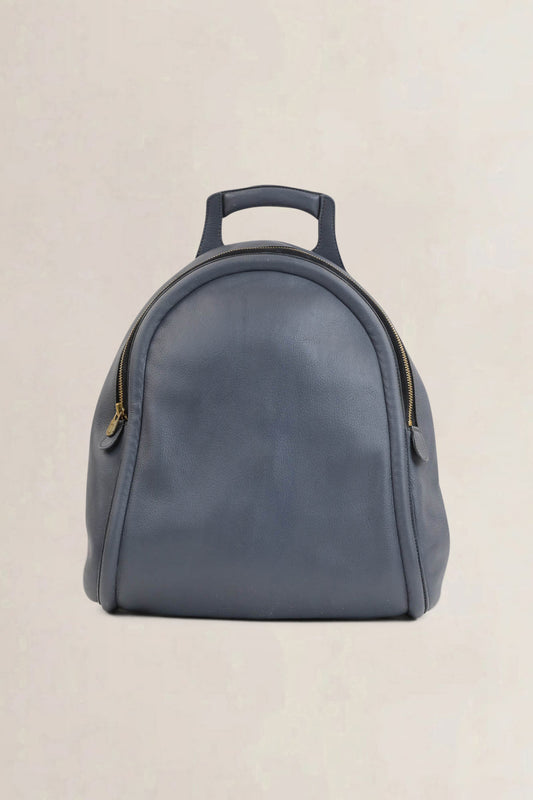 Delvaux Blue Leather Corcovado Backpack