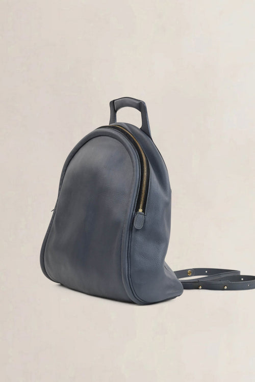 Delvaux Blue Leather Corcovado Backpack