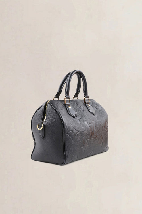 Louis Vuitton Speedy 25 Blue Monogram Empreinte Crossbody Bag