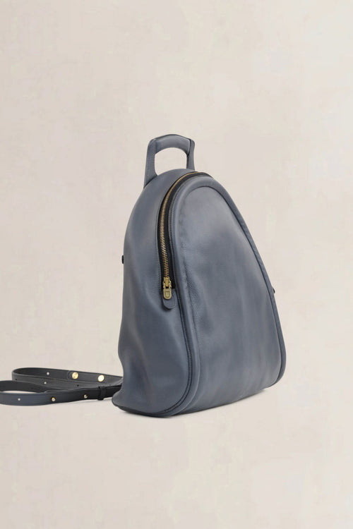 Delvaux Blue Leather Corcovado Backpack