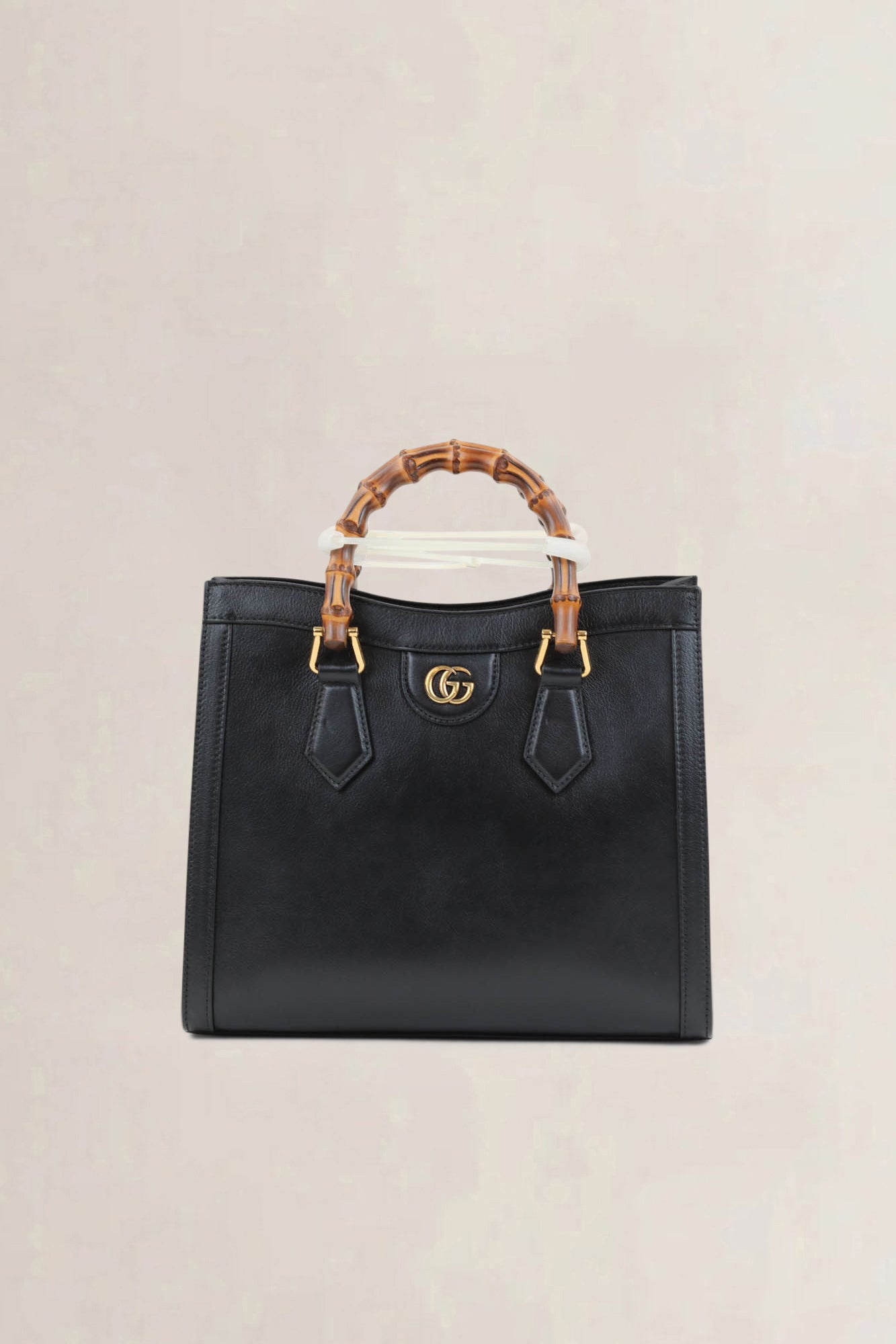 Gucci Black Diana Small Bamboo Top Handle Bag
