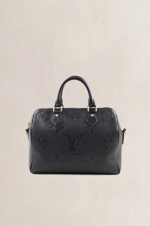 Louis Vuitton Speedy 25 Blue Monogram Empreinte Crossbody Bag