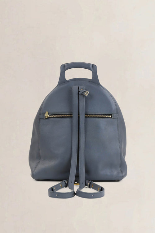 Delvaux Blue Leather Corcovado Backpack