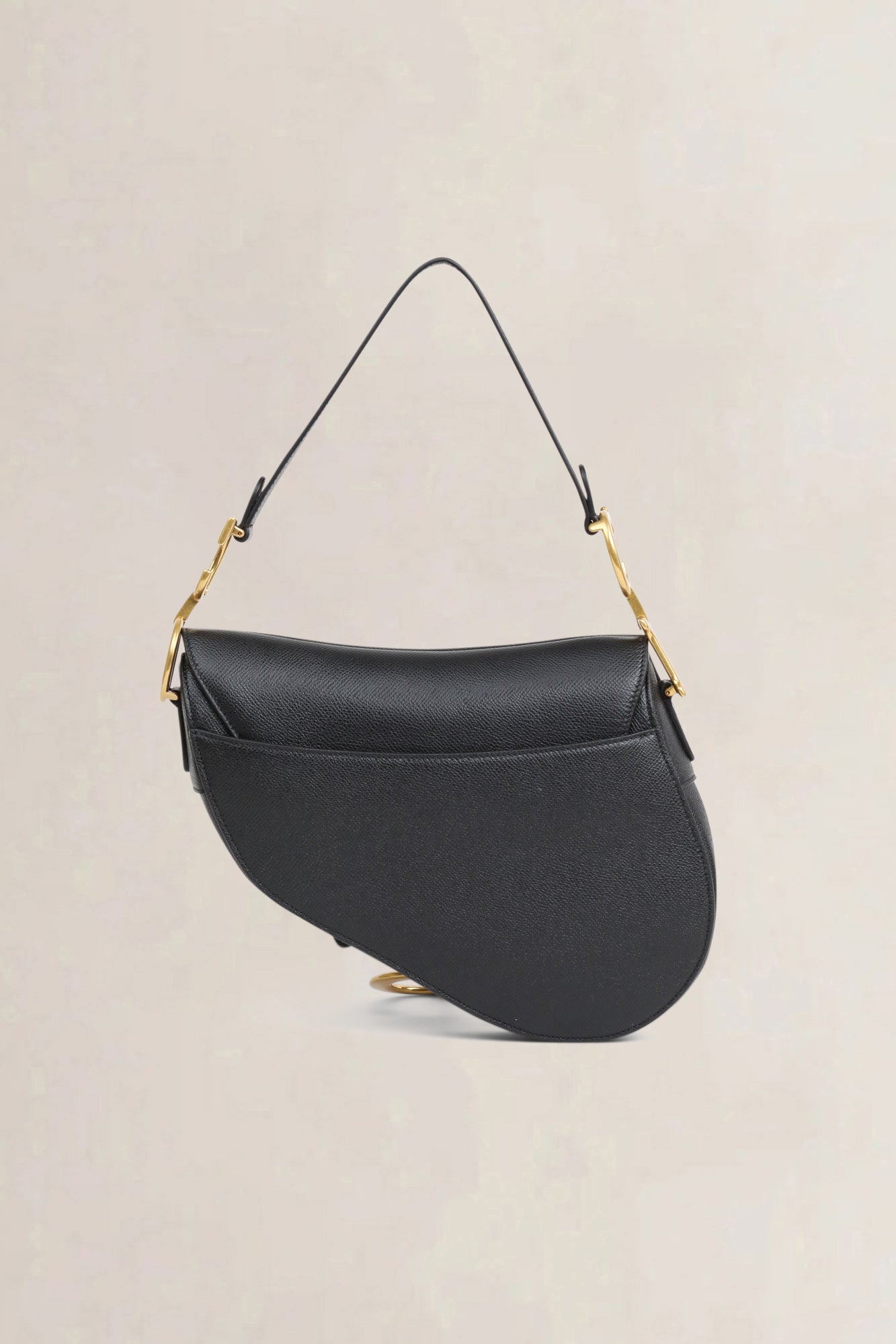 Christian Dior Black Saddle Bag