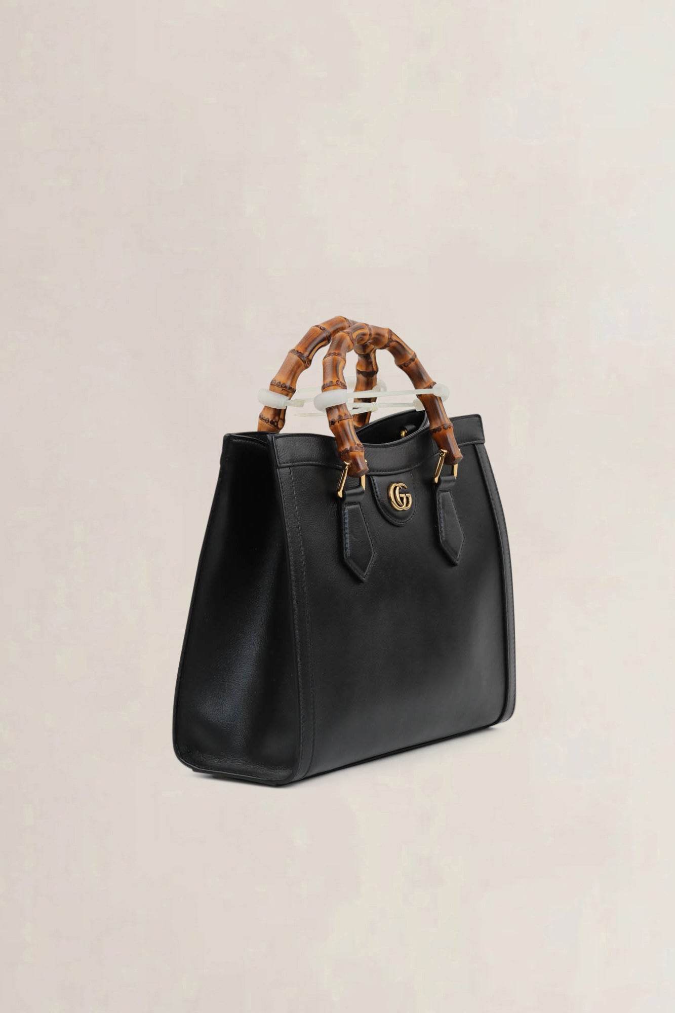 Gucci Black Diana Small Bamboo Top Handle Bag