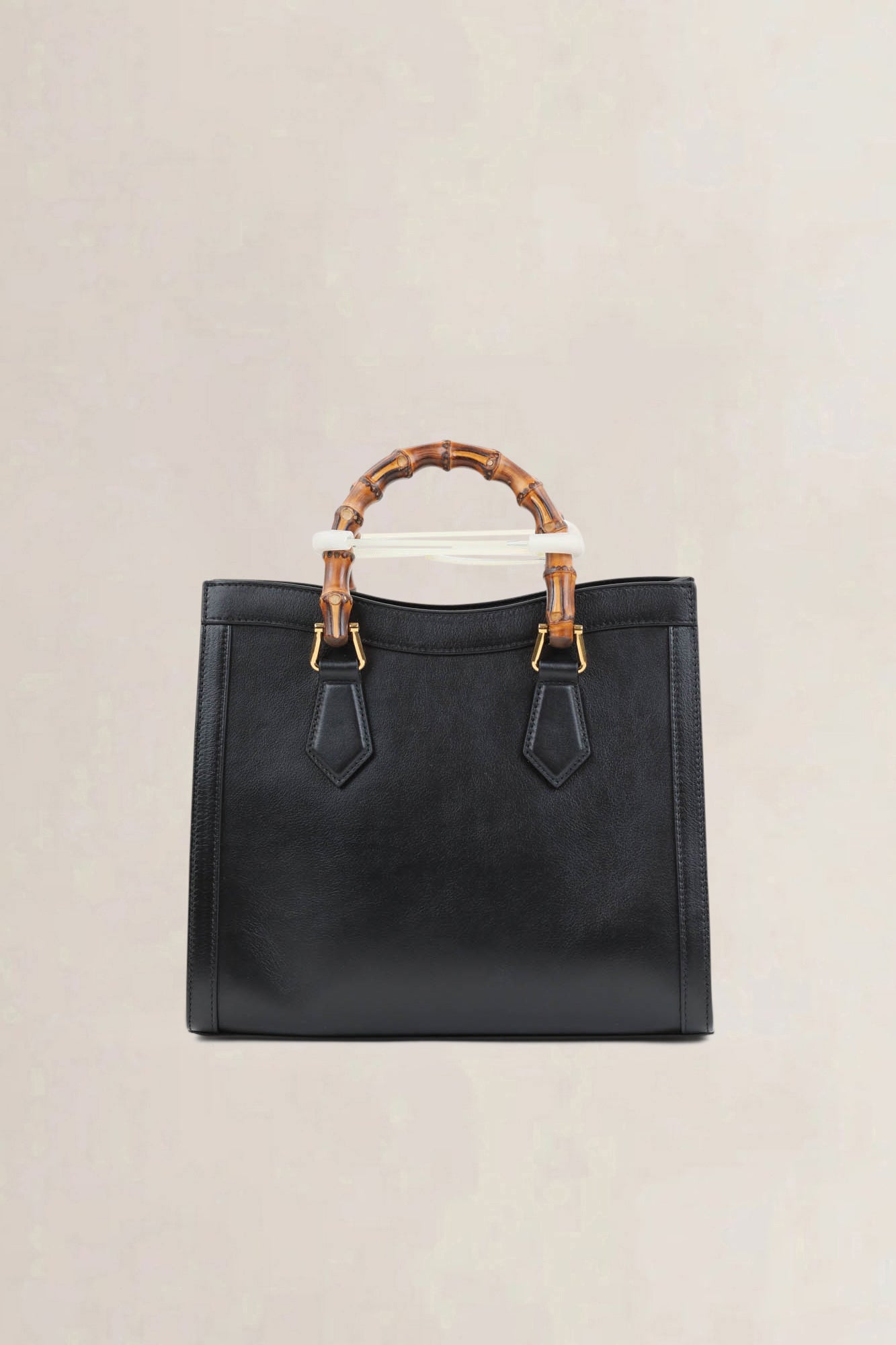 Gucci Black Diana Small Bamboo Top Handle Bag