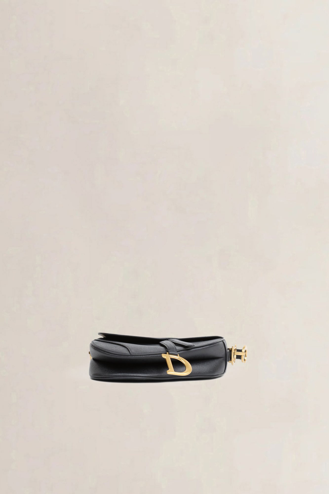 Christian Dior Black Saddle Bag