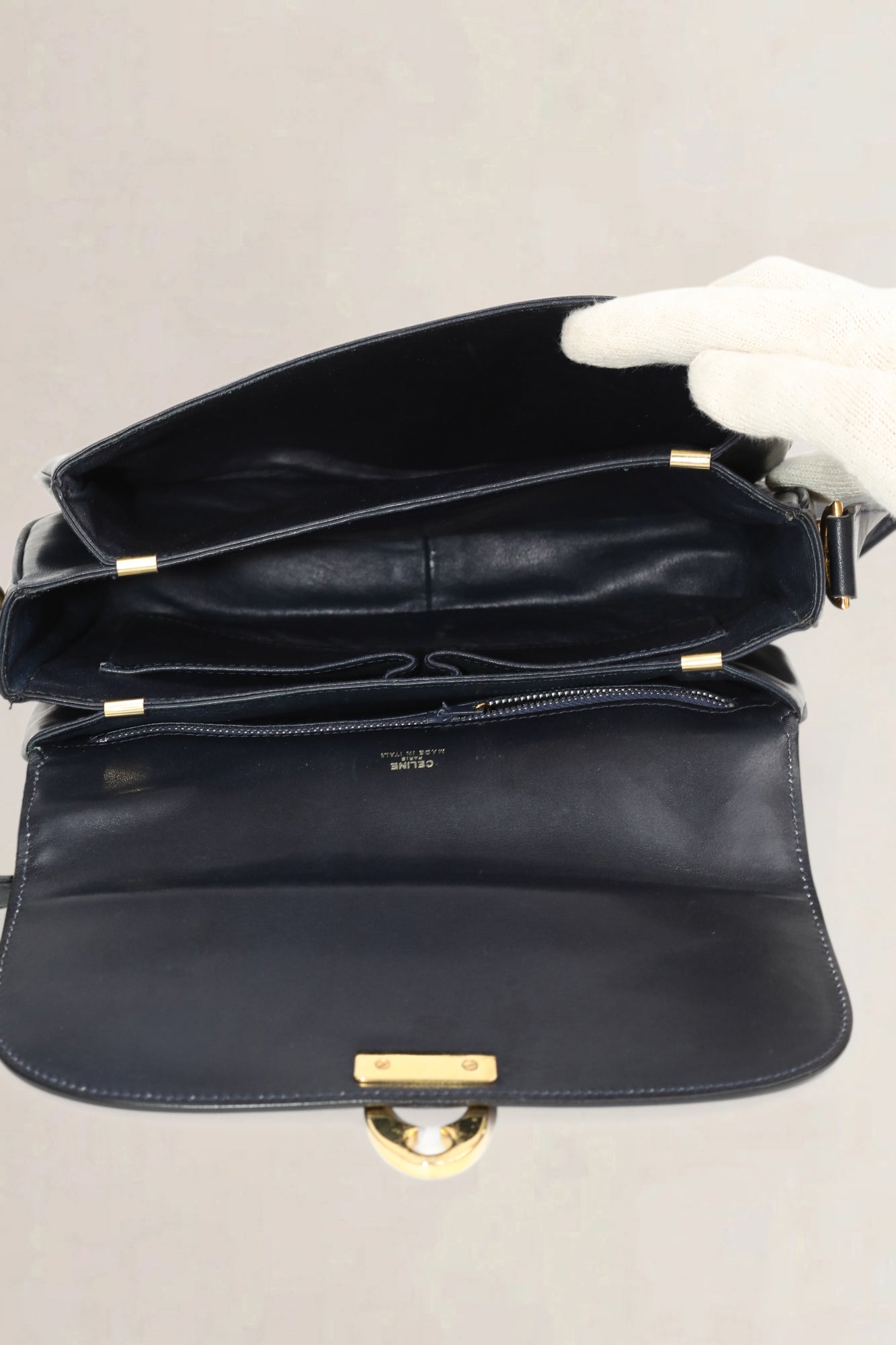 Céline Vintage Blue Crossbody Bag