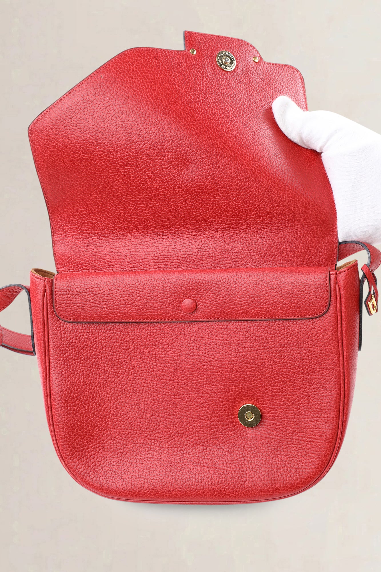 Delvaux Red Diva Crossbody Bag