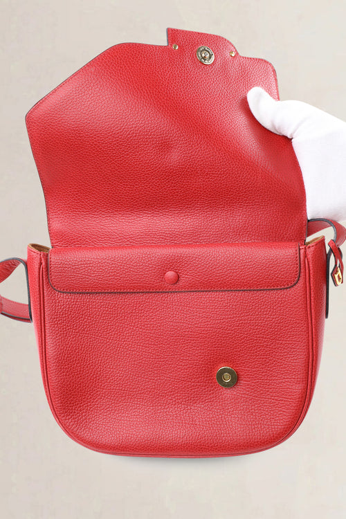 Delvaux Red Diva Crossbody Bag