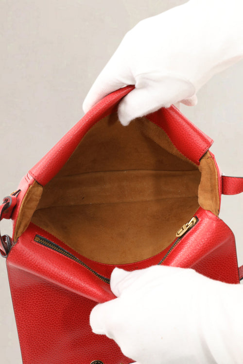 Delvaux Red Diva Crossbody Bag