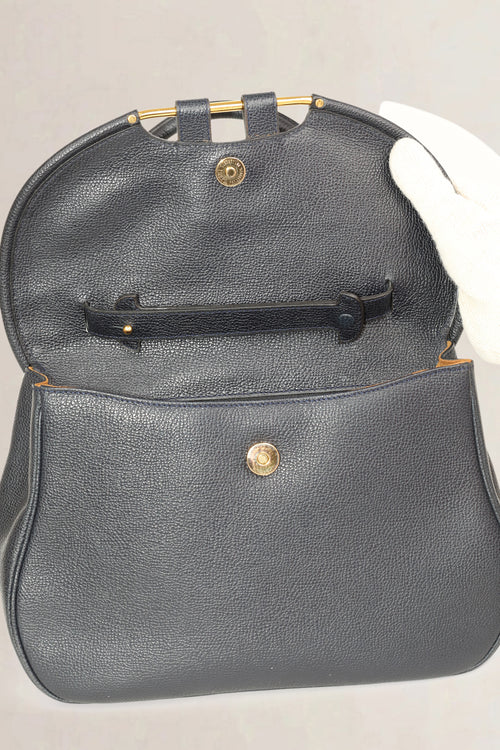 Delvaux Blue Top Handle Bag