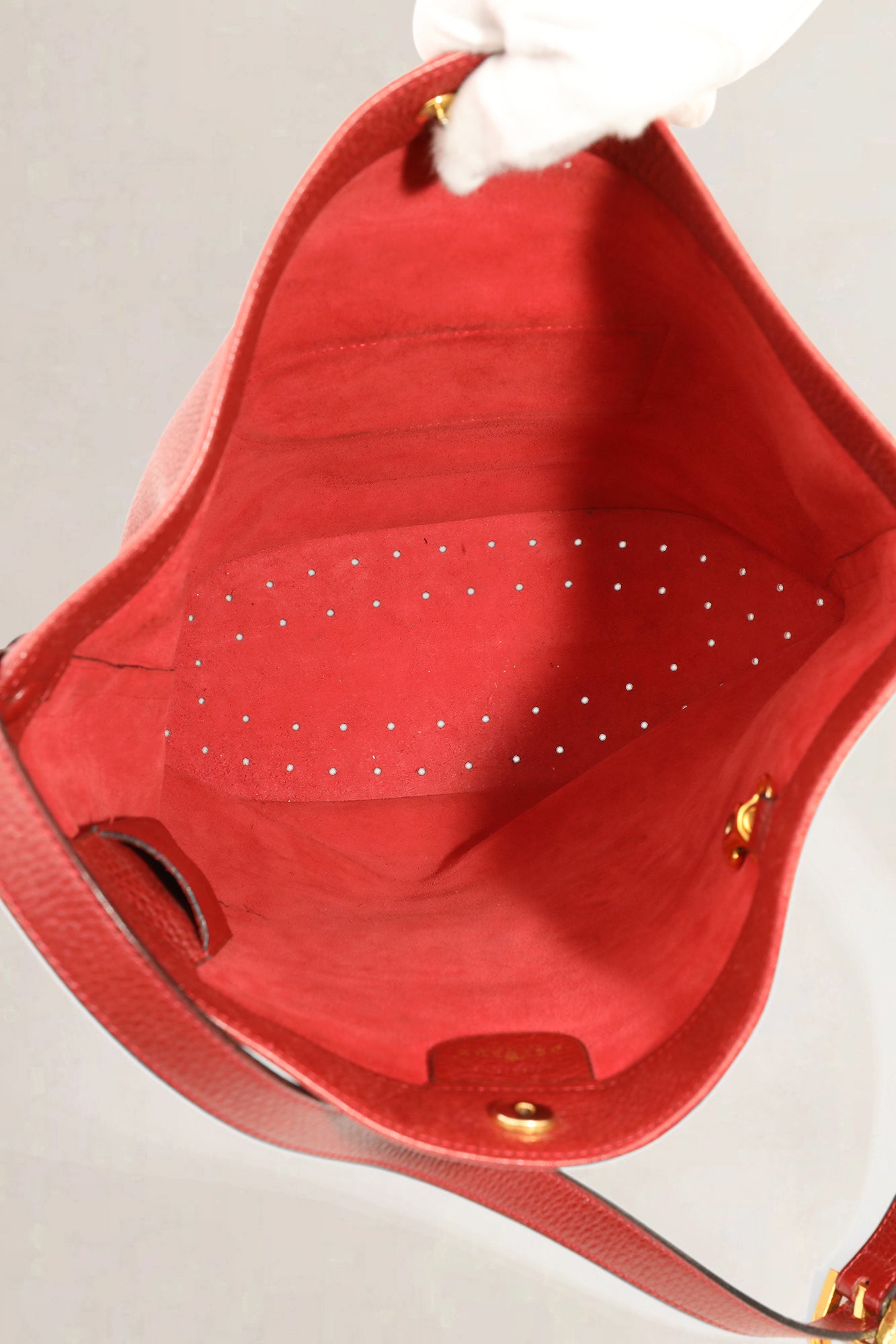 Delvaux Rosso Le Pin Crossbody Bag