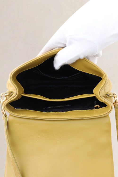 YSL Yellow Suède Loulou Toy Crossbody Bag