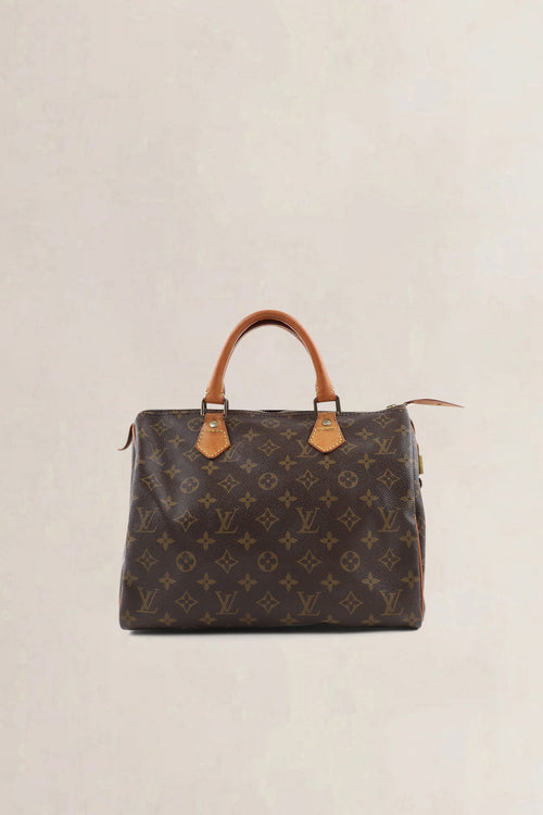 Louis Vuitton Classic Monogram Speedy 25 Top Handle Bag