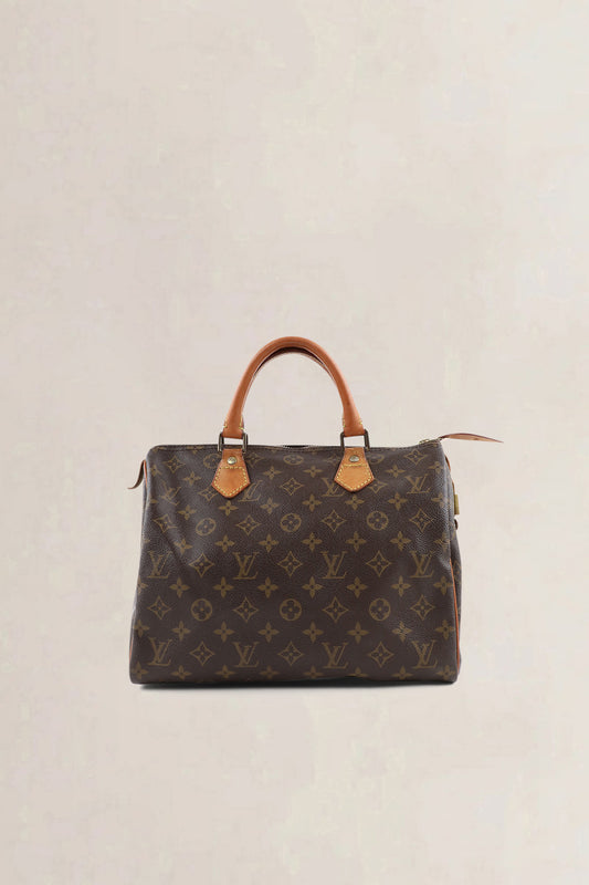Louis Vuitton Classic Monogram Speedy 25 Top Handle Bag