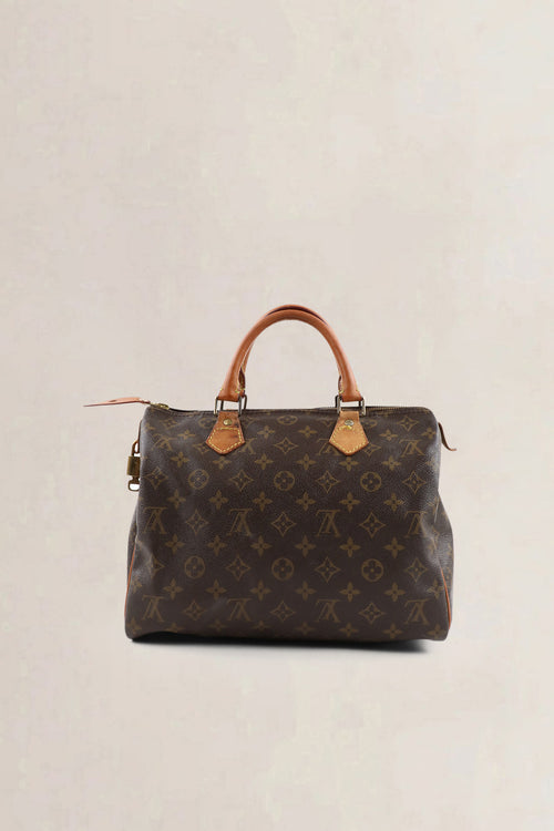 Louis Vuitton Classic Monogram Speedy 25 Top Handle Bag