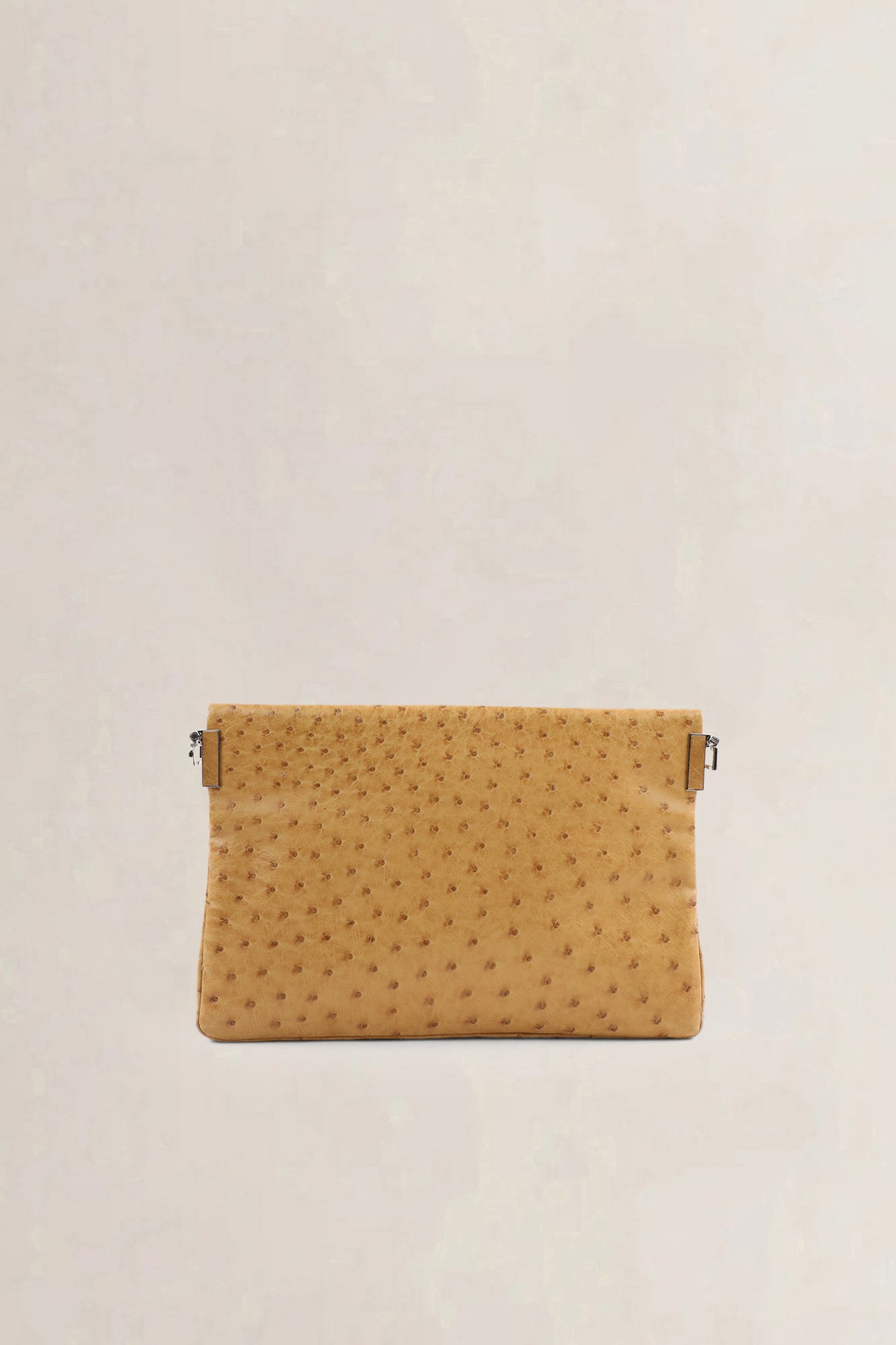 Delvaux Camel Ostrich Âme Libre Shoulder bag