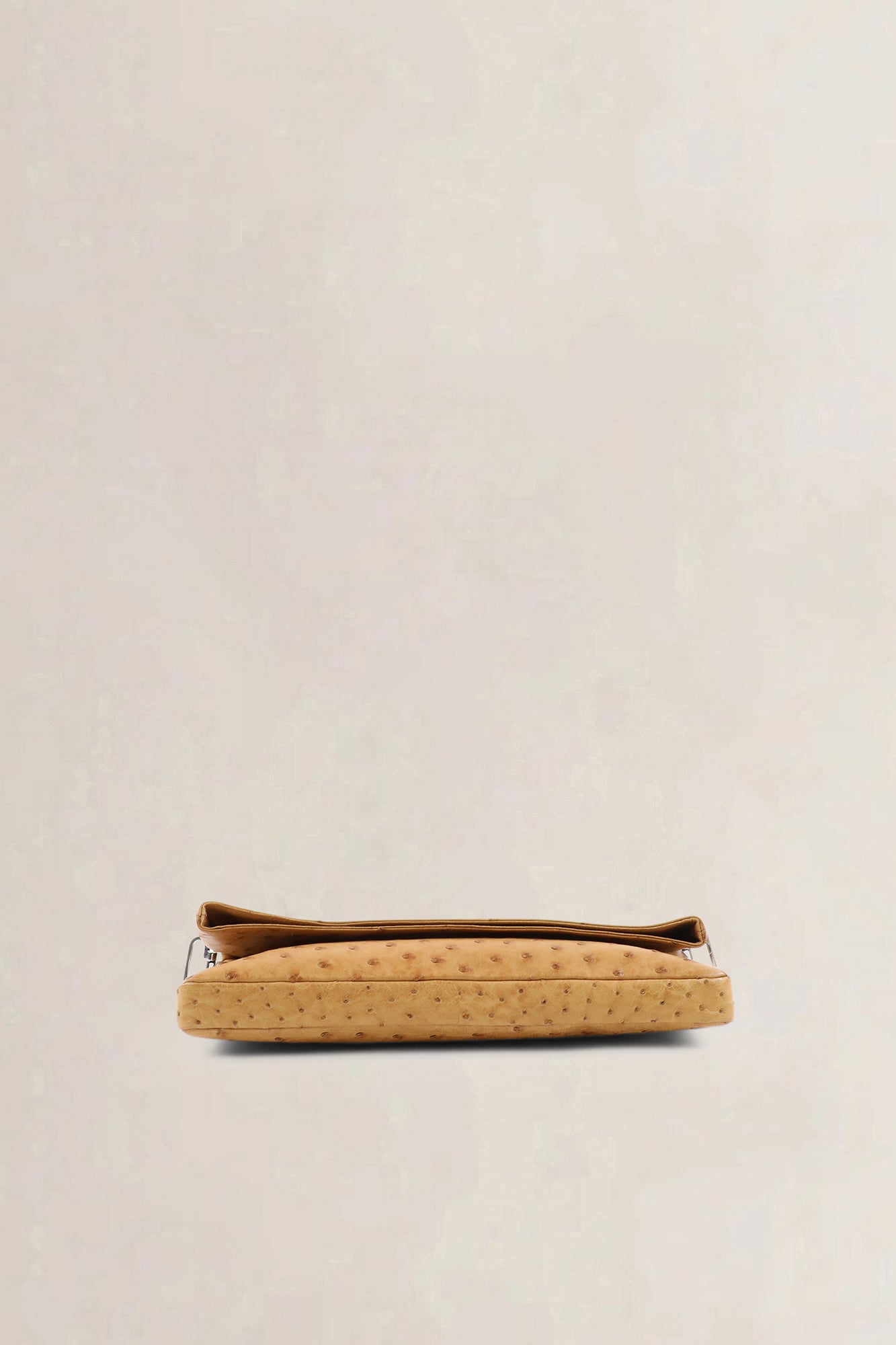 Delvaux Camel Ostrich Âme Libre Shoulder bag