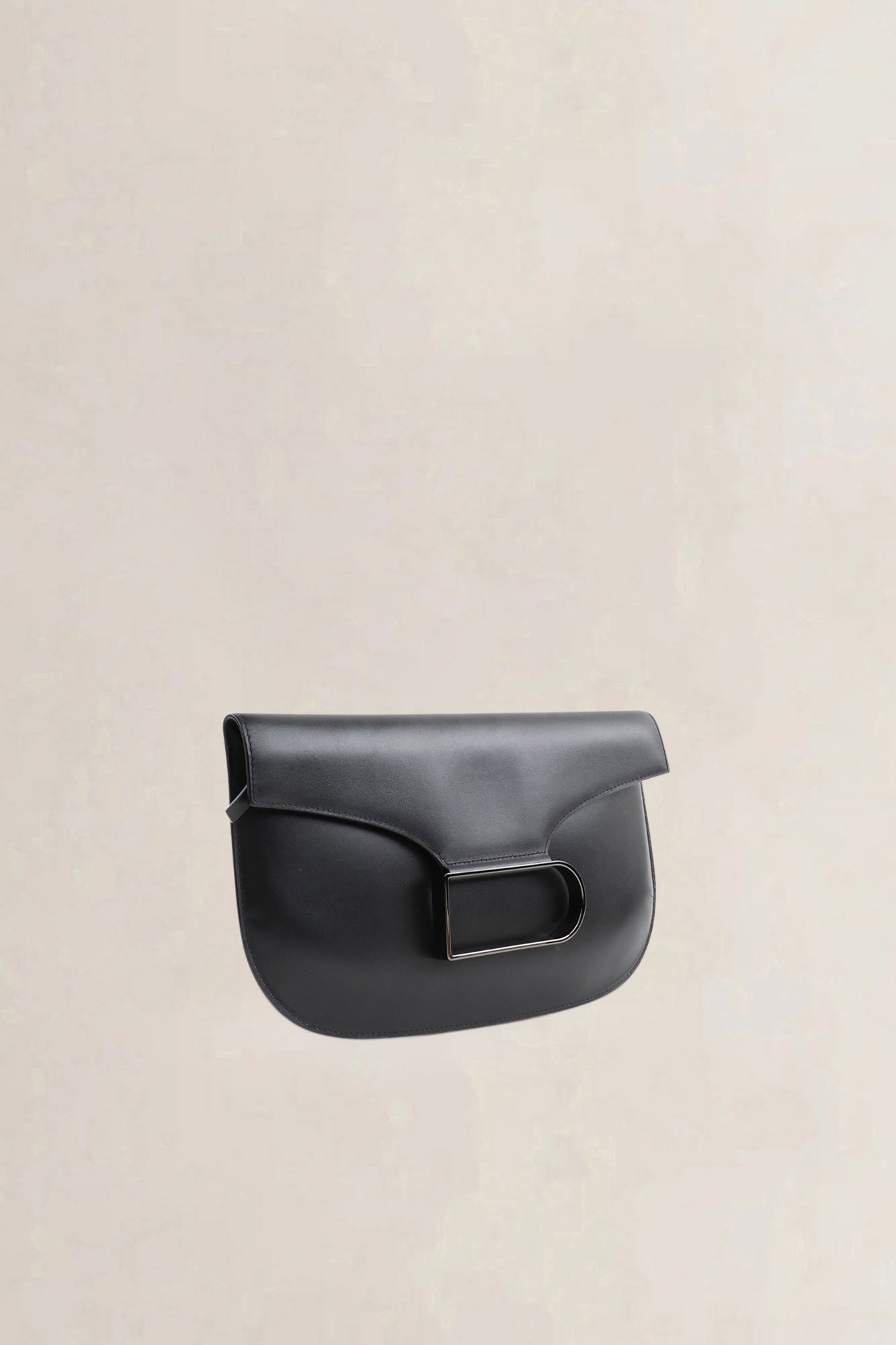 Delvaux Black Double Je Clutch