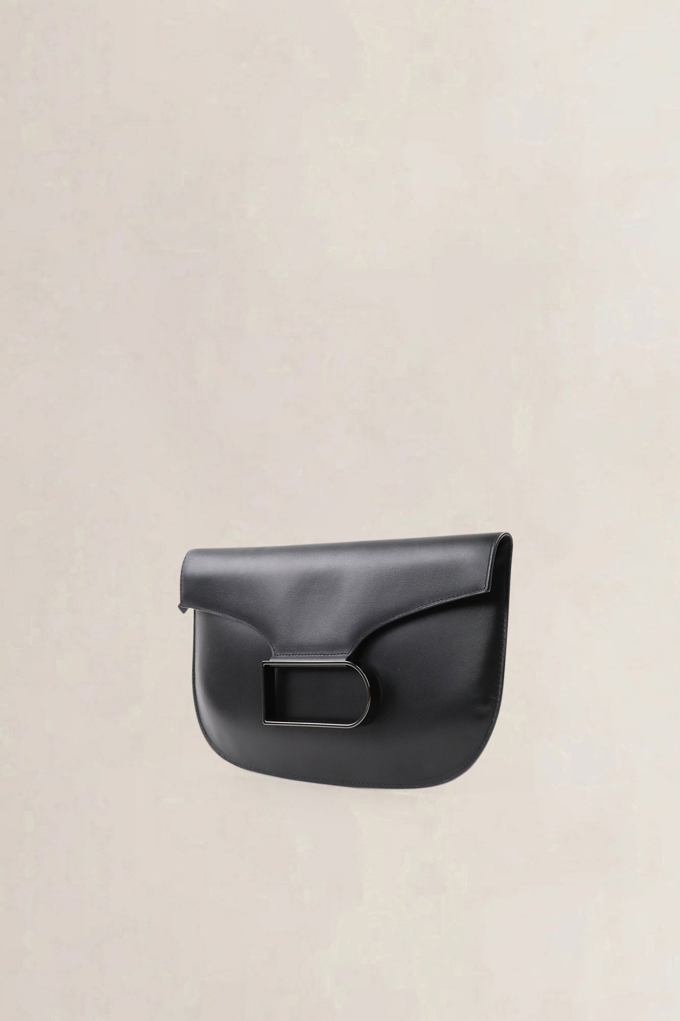 Delvaux Black Double Je Clutch
