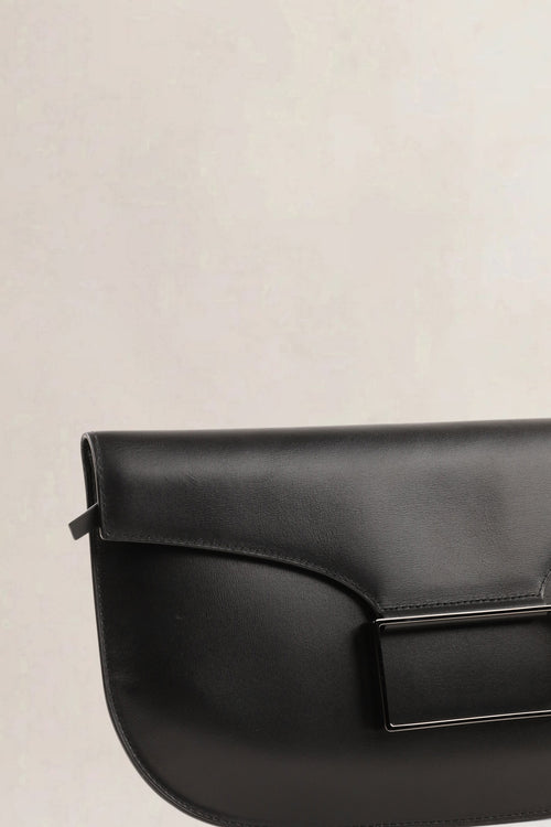 Delvaux Black Double Je Clutch
