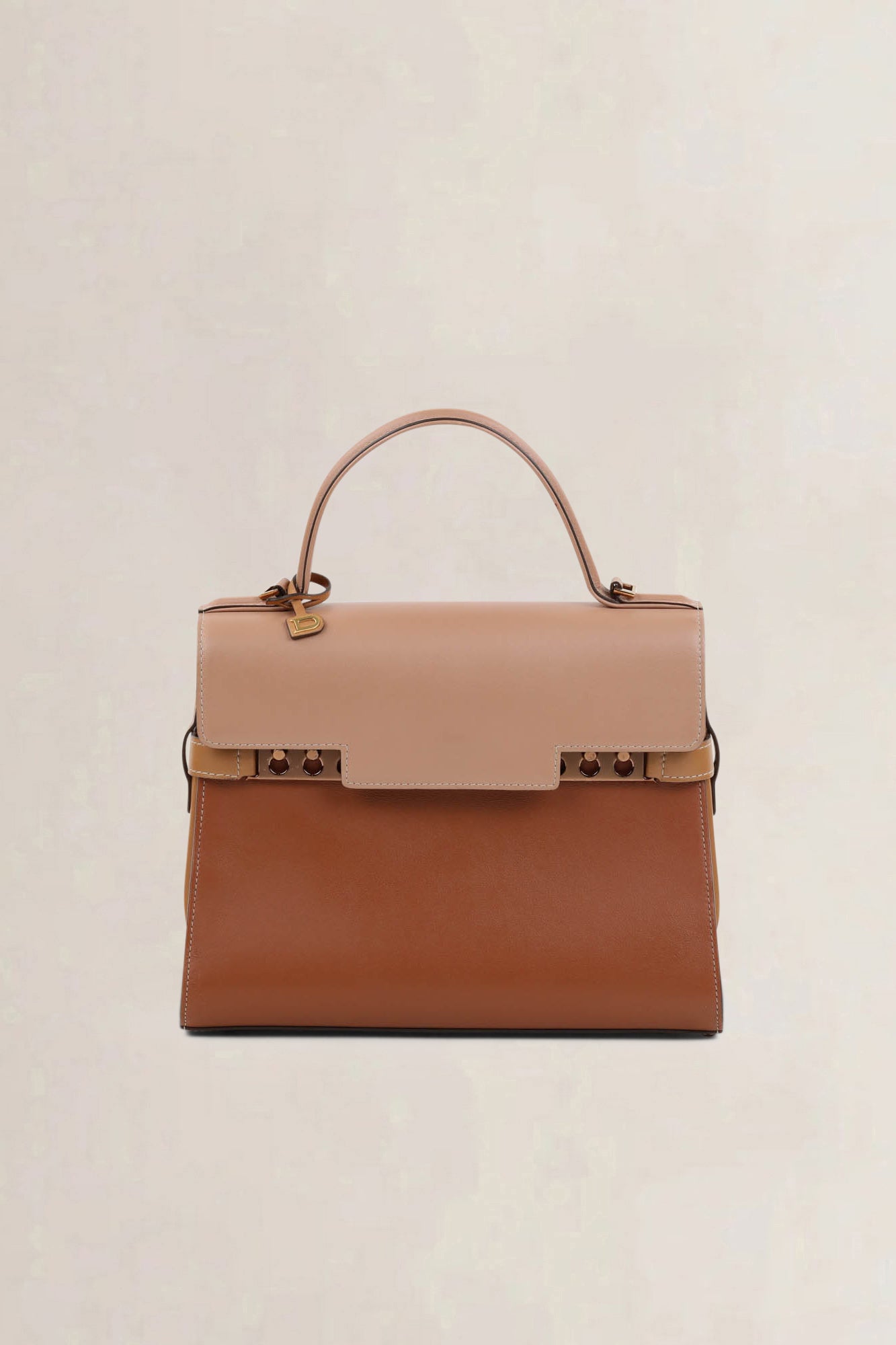 Delvaux Tempête MM Bi-color Crossbody Bag