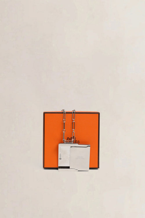 Hermès Palladium Enamel Dream Box Necklace