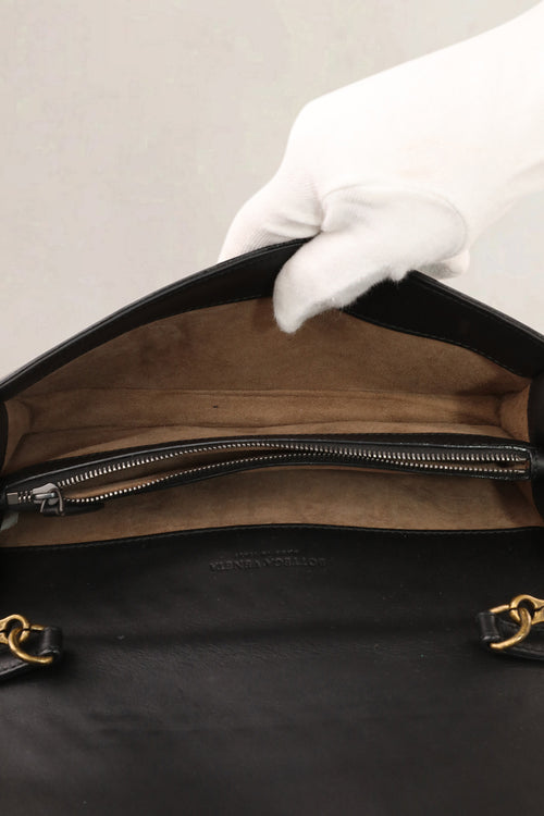 Bottega Veneta Black Olimpia Knot Crossbody Bag