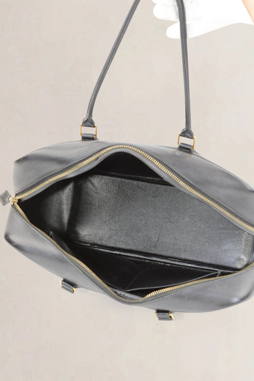 Hermès Black Plume Top Handle Bag