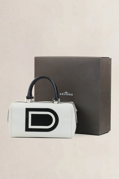 Delvaux Bicolore Louise Boston Allure Top Handle Bag